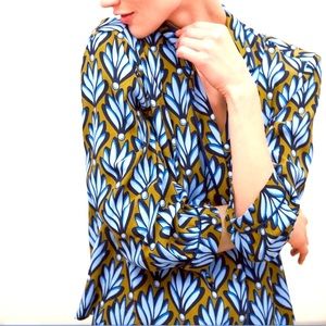 Zara Pajama Style Printed Floral Top